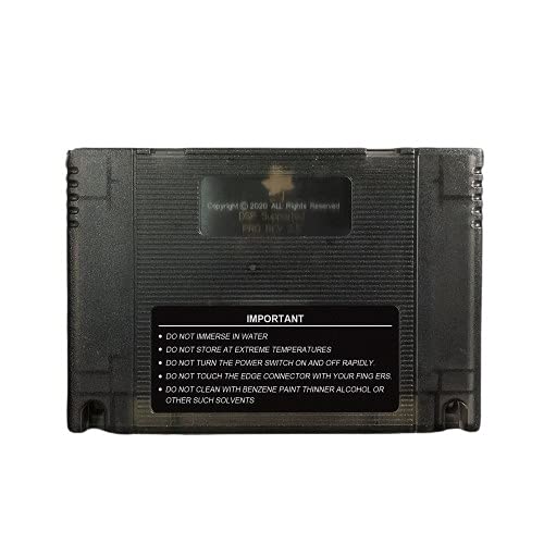 DeVoNe Super DSP Version Plus 800 in 1 REV 2.5 Игрална карта За 16-битова конзола за игри Касета Поддържа Всички конзола САЩ/ЕВРО/Japan (прозрачен черен)
