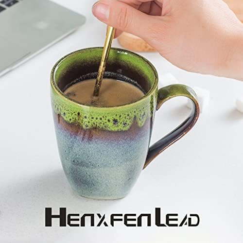 ПОЛЕТО Набор от HENXFEN - Голям Набор от места за хранене Чинии и Кафеени Чаши с диаметър 11 см