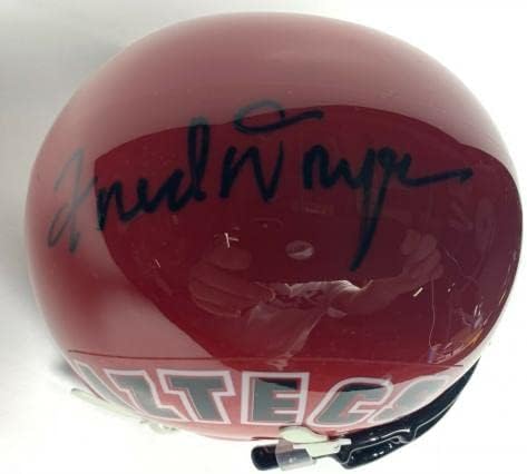 Мини шлем Фред Dryer с автограф на щата Ацтеките Сан Диего PSA 3A95690 - Мини-каски NFL с автограф
