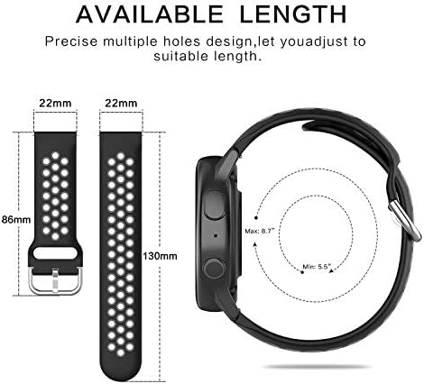 Въжета за часа Geageaus, Съвместим с Samsung Galaxy Watch 46 мм/Gear S3 Frontier, класически въжета, 22 мм,