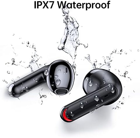 Безжични Слушалки Bluetooth 5.3 Слушалки Възпроизвеждане на 40 часа IPX7 Водоустойчив ушите с Калъф за безжично зареждане