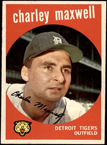 1959 Topps # 481 Чарли Максуел Детройт Тайгърс (Бейзболна картичка) EX/MT Тайгърс
