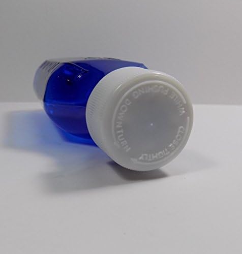 Опаковка от 200 Степен Овални флакона RX за лекарства Кобальтово-син цвят с 2 унции с капаци -Продукт, фармацевтично качество -Не съдържа BPA