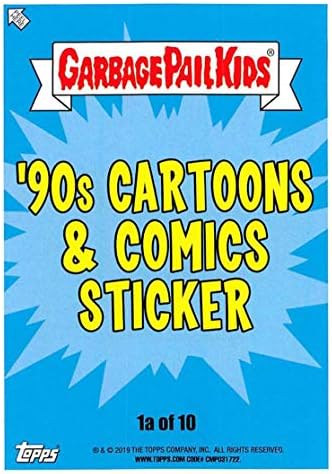 2019 Етикети Topps за деца от боклук кофи, които Мразим Карикатури и комикси 90-х, № 1, са подбрани картичка-стикер За препичане на STAN, Поддающаяся почистване (Рен ан