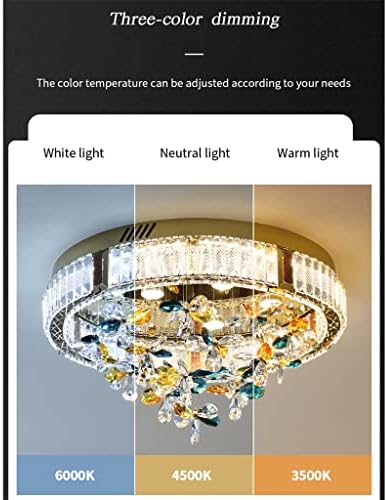 Тавана лампа JYDQM с цветен Хрусталем, тавана лампа за Хол, Трапезария, Спалня, led златни лампи (Цвят: D, Размер:
