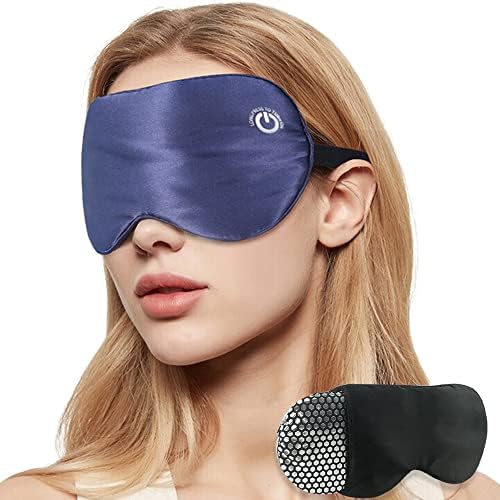 Безжична мрежова маска Ewarmer с подгряване за по-сухи очи, естествена коприна, USB Акумулаторна Согревающая Терапевтична