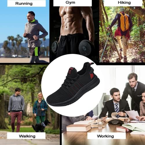 VNANV Мъжки Обувки За ходене Без Шнур, Леки, Дишащи Нескользящие Маратонки за Бягане, Удобни Маратонки за Фитнес