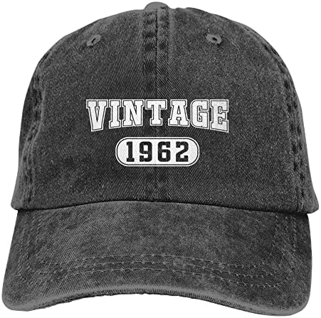 Vintage 1963, Украса на 60-ия Ден от Раждането, Шапки за Мъже и Жени, Забавно, Регулируем Памучен бейзболна шапка за Бащи, Майки, Дядовци, Баби