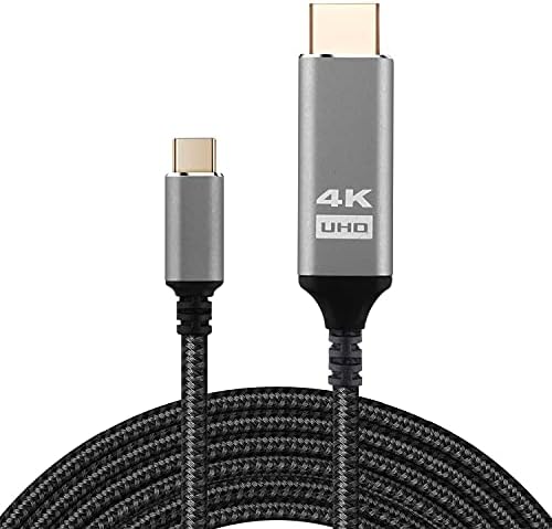 HOCOOL USB C-HDMI кабел Type C до 4K, HDMI Адаптер с найлон оплеткой 6 фута висок 1,8 м високоскоростен кабел от чиста