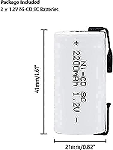 Литиеви батерии RAMC aa 1,2 До 2200 mah, Ni-Cd Батерия с раздели за електрически Инструменти и преносими устройства