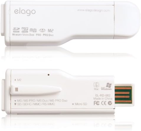 четец на USB-карти elago Multi 12 в 1 (EL-RD-002) - бял цвят