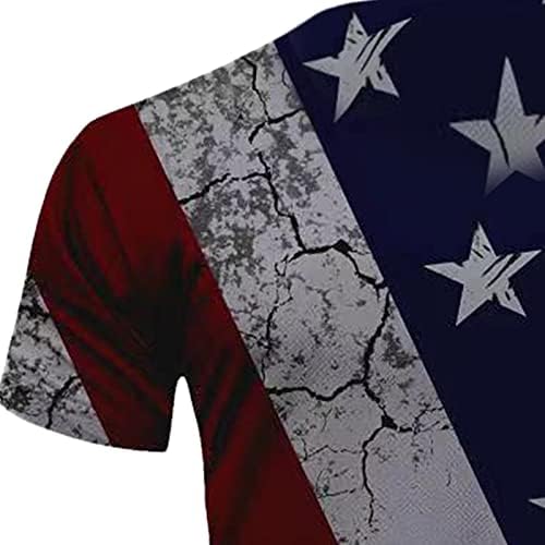Мъжки Солдатская Тениска с къс ръкав, Посветена на Деня на Независимостта, с принтом на американското Патриотичен