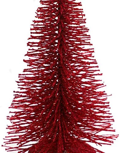Коледна украса Toyland Chistmas -Декоративна Коледна елха, 15 см - Опаковка от 2 броя (червен)