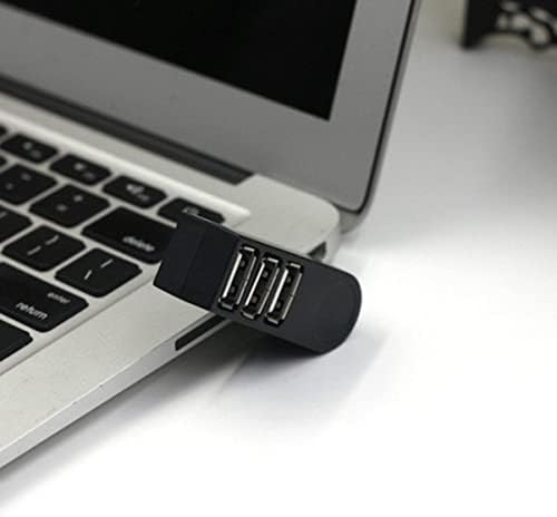 SOLUSTRE USB Hub 1 бр. Компактна Сплитер Център Черен Преносим USB Порт За трансфер на Данни High USB Хъб