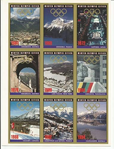 1992 Списание Туф Stuff Magazine на Града за Зимните Олимпийски игри Неразрезанный Лист Търговска карти