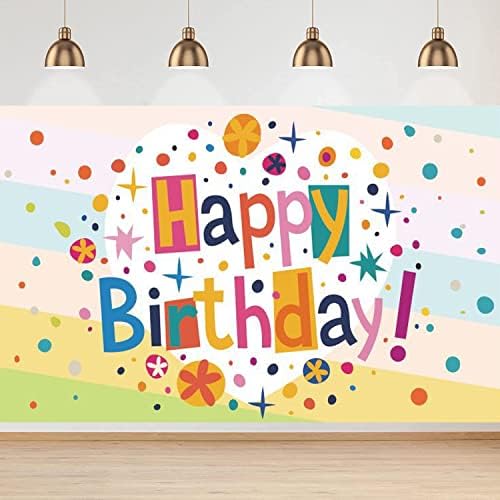Цветни Точки честит Рожден Ден на Фона Украса за Парти по случай рождения Ден на Аксесоари за Деца Фон за Снимки на Новородени