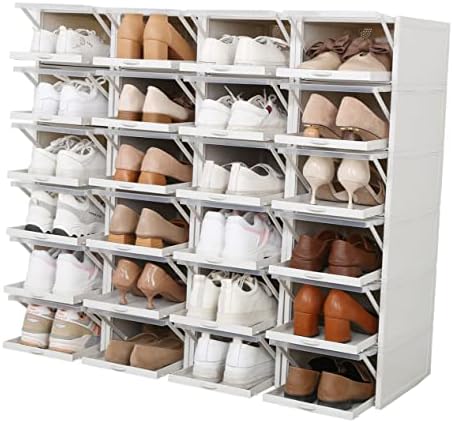 Cabilock 1 бр. Кутия с Прозрачен Пластмасов Шкаф За Обувки, Кутия За съхранение на Маратонки, Прозрачни Кутии За