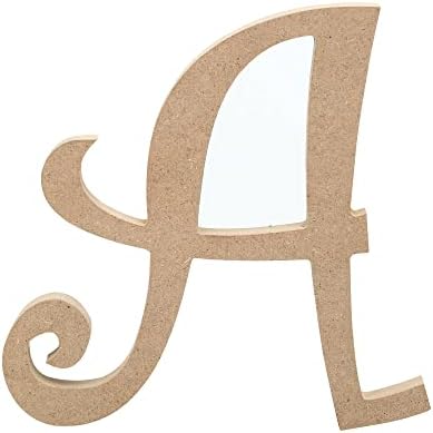 Joepaul's Crafts Къдрава дървени букви - 6 - E - Търсените Непълни Дървени букви за декора на стените (6 инча, буква Д)