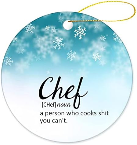 Коледен Орнамент Cheyan Chef Definition, Коледа Коледа Орнамент за Коледните аксесоари за Дома, Порцелан Украшение