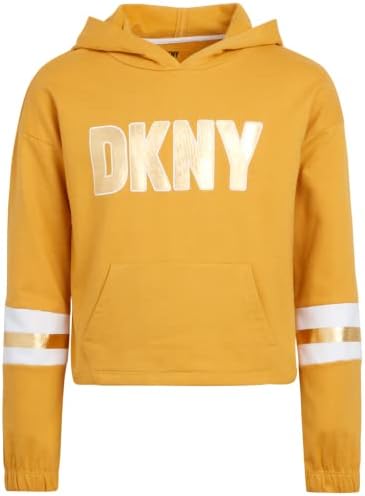 Hoody за момичета DKNY - Лек Пуловер с качулка отвътре