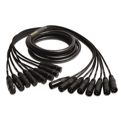 Аудио кабел-змия Mogami Gold 8 XLR-XLR-10, 8-канален газа, XLR конектор към XLR-штекеру, Златни контакти, Директни конектори,