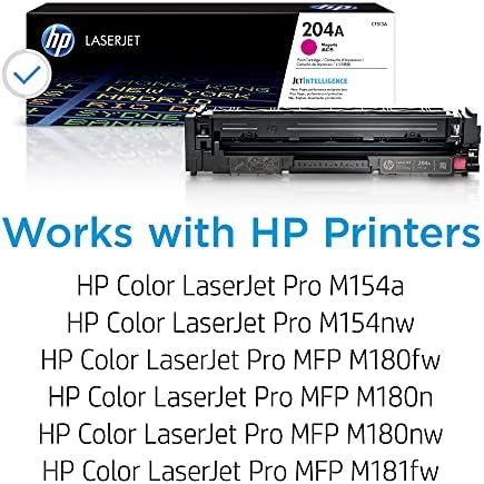 Касета с тонер на HP 204A Magenta | Работи с HP Color LaserJet Pro серия M154, HP Color LaserJet Pro MFP серия M180,