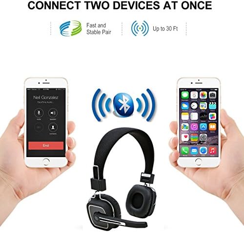 Безжична Bluetooth слушалка за шофьори на камиони с микрофон с шумопотискане, Безжични Слушалки в ушите с микрофон за мобилни
