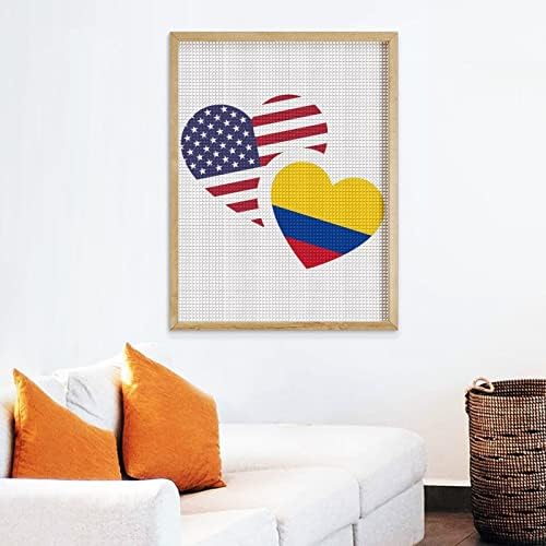 Колумбия Флаг на САЩ Диамантена Живопис Комплекти Пълна Тренировка 5D Картини, Изкуство, Занаят за Домашен интериор Стени за