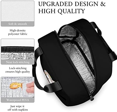 Еднорог Яде Вкусни Понички Изолирано Чанта за Обяд за Еднократна Употреба Bento Box Охладител Мъкна Херметични