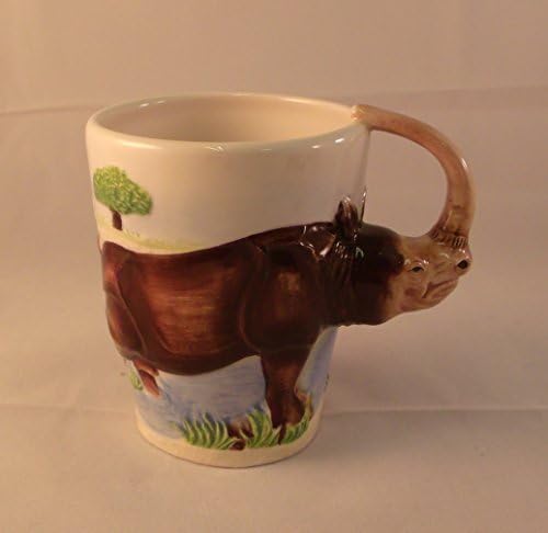 Керамична Чаша с изображение на Носорог 10 Грама