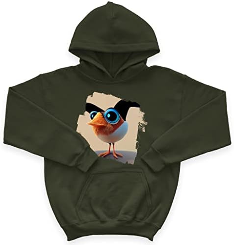 Детска hoody от порести руно Bird Design - Мультяшная Детска hoody - Цветни hoody за деца