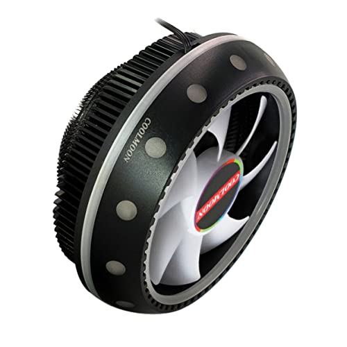 Вентилатор на Радиатора SOLUSTRE за PC-Охладители Охлаждащ Вентилатор за Охлаждане Черен Алуминиев Електрически Вентилатор