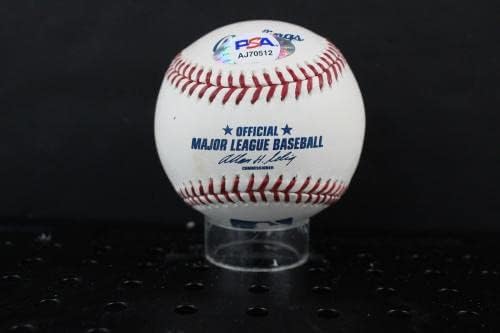 Бейзболен автограф с автограф Лу Уитакера Auto PSA/DNA AJ70512 - Бейзболни топки С Автографи