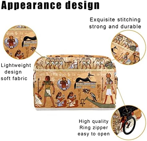 TBOUOBT Подаръци за Мъже И Жени, козметични чанти, пътуване портфейл, Малки козметични чанти, Класическата Живопис, Историческа Египетски Рамка