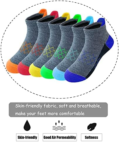 Чорапи за момчета Jamegio, 12 двойки, детски чорапи с ниско деколте на полушубке, Спортни Чорапи до глезена