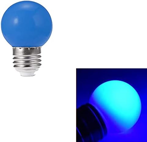 YDJoo 6 Опаковане. Led Синя Крушка 3 W Син Цвят G45 Глобус Крушки 110 Декоративна Пластмасова Нощна Лампа E26
