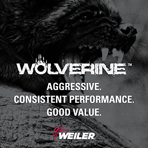 Weiler 59570 4-1/2 Комплект Дискове от Влакнести смола от алуминиев Оксид Wolverine с подплата
