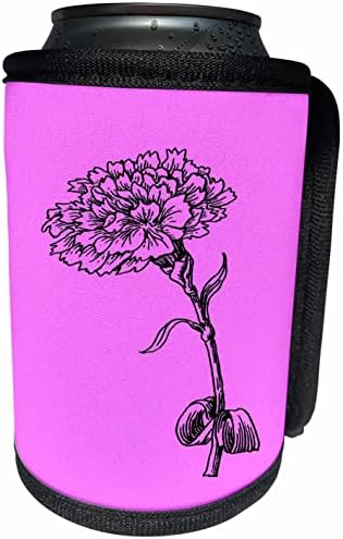 3. Реколта илюстрация на ботанически линия карамфил Drose. - Опаковки за бутилки-охладители (cc_356784_1)