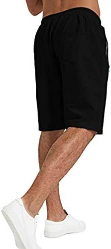 Мъжки къси панталони FMCHICO Ежедневна Класически Намаляване с Завязками, Летни Плажни къси Панталони с Еластичен