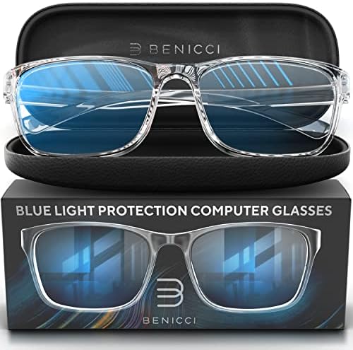 Стилни очила за защита на вашия компютър от синя светлина за мъже и жени - освободи напрежението на очите при използване на цифрови технологии, сухота в очите, главо