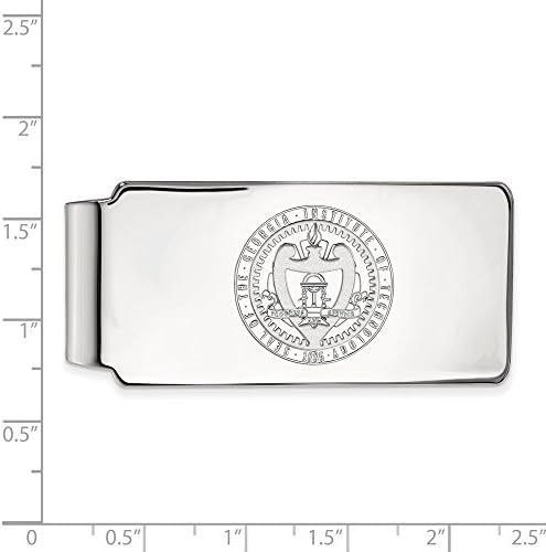 Държавни пари клип Georgia Tech (Бяло злато 14 карата)