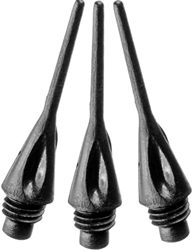Аксесоар за стреличките Viper: върховете на стрели за дартс с мек връх с диамант резба 1/4 инча, черни (500 и 1000