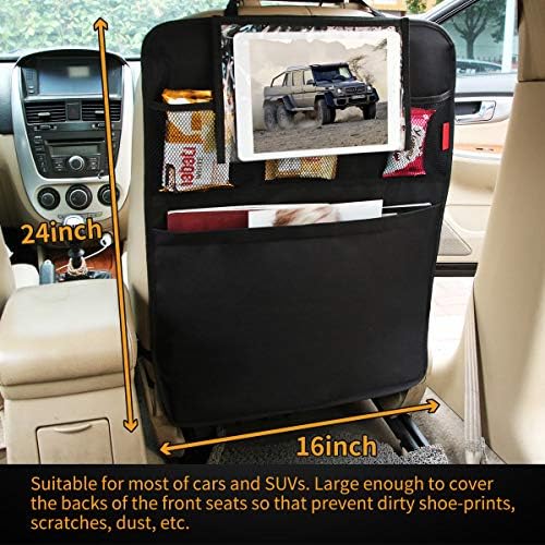 Органайзер за задната седалка на колата Kaiphy - Протектор за автомобилна седалка - 2 опаковки - Автомобилни постелки premium
