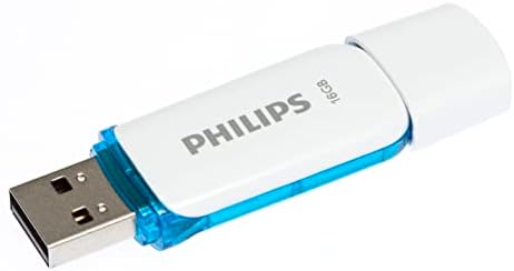 Флаш устройство PHILIPS с капацитет 16 GB, 3 серии, Snow Edition USB 2.0 - Бяло / Синьо