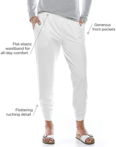 Дамски панталони Coolibar UPF 50+ с рюшами Café - Защита От Слънце