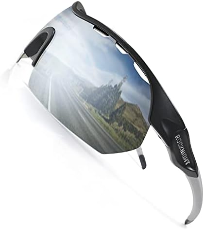 ROCKNIGHT HD Поляризирани Спортни Слънчеви Очила за Колоездене на Шофиране Бейзбол Открит Ultralight TR90 Рамка Голям