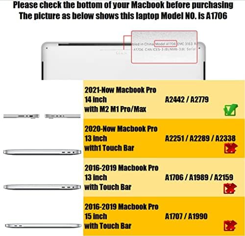 Se7enline е Съвместимо с 14-инчов корпус MacBook Pro 2021/2022/2023, Матиран твърд калъф за 14-инчов A2442 A2779 M2 M1 Pro/ Max, калъф с цип, корица на клавиатурата, покритие за уеб игри и случайни