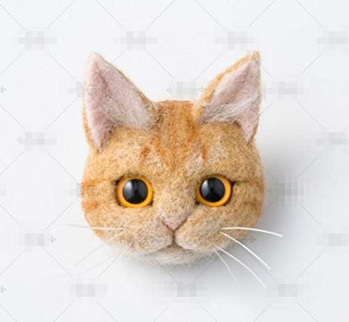 MUGgYz 1 Комплект (G) Котка от вълна, филц, ръчно изработени, на Творчески комплект за бродерия от козината