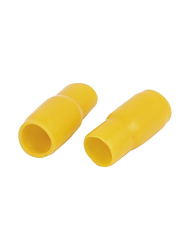 Капачки на Изолационни Втулок за кабелни клемм Uxcell от PVC, 22 Бр., 35 мм, жълт