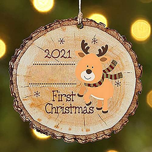 SKHGY Сладко Коледно Дърво, Акрил Окачване 2021 Ново Украса за Коледната елха (A, 88 см)
